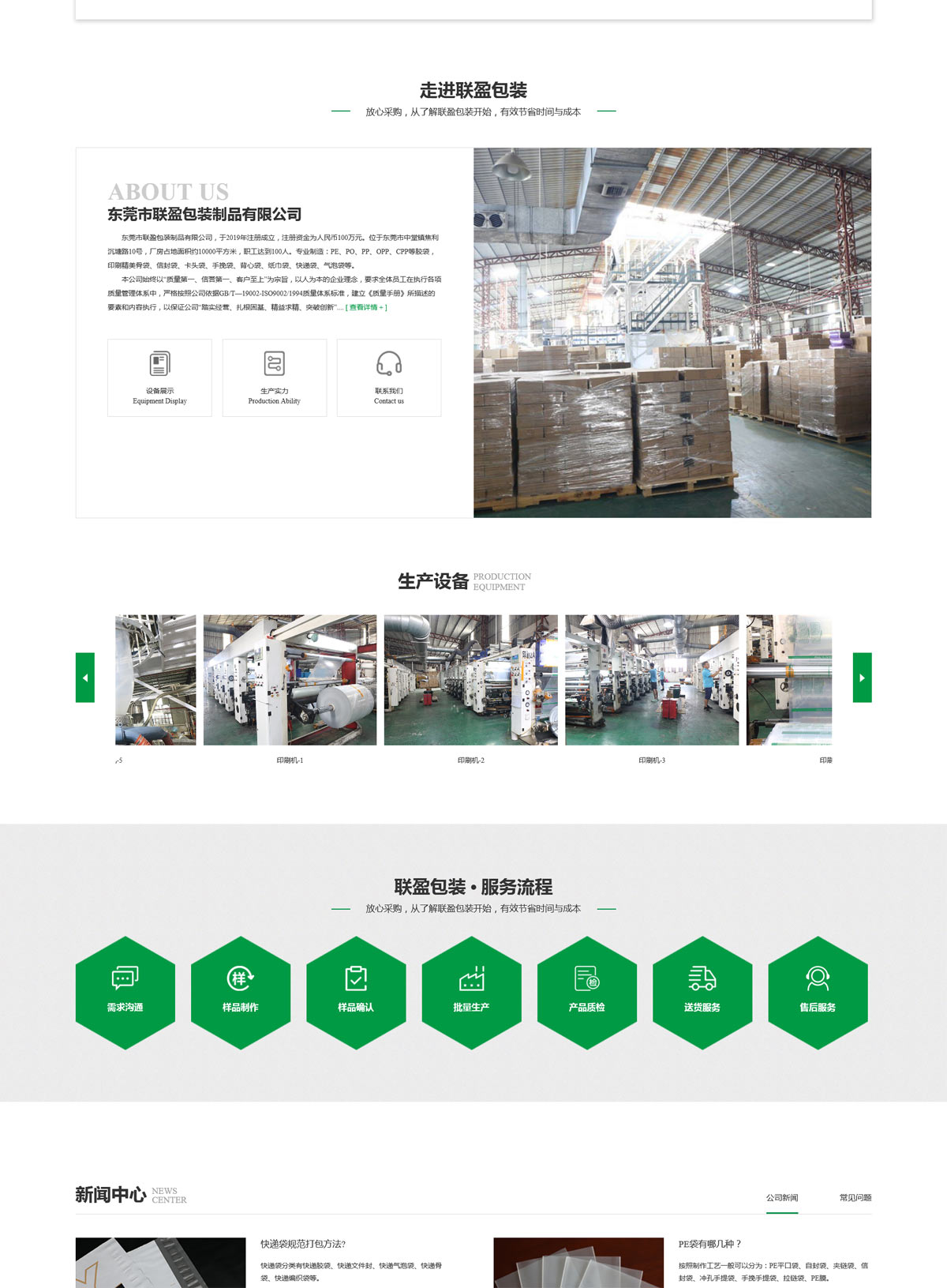 聯(lián)盈包裝營銷網(wǎng)站策劃設(shè)計圖